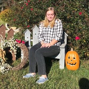 American Eagle Plaid Button Down